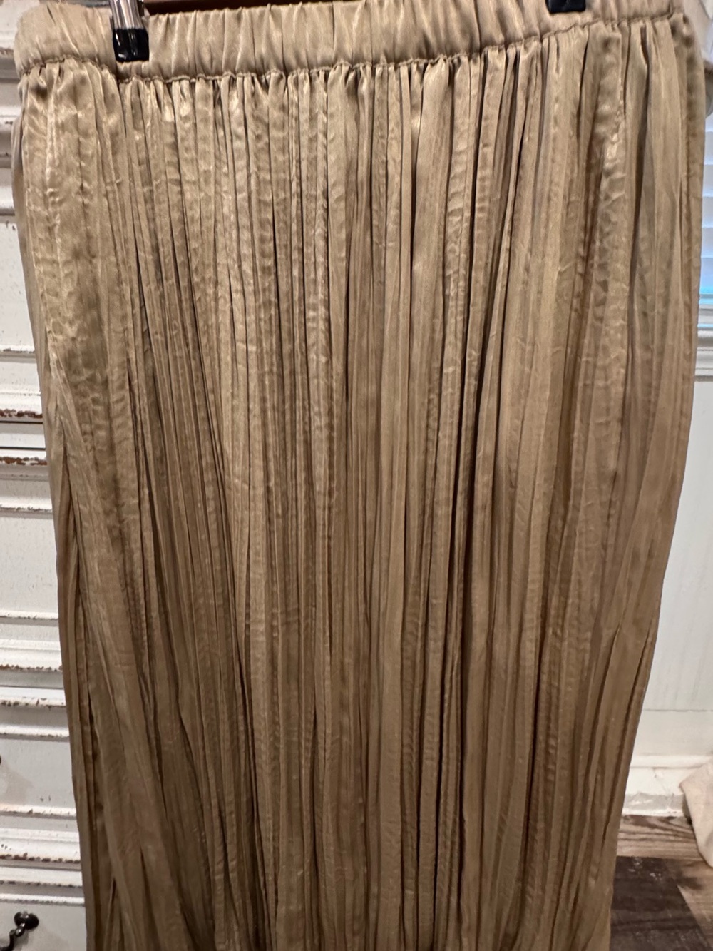 DKNY Pleated Maxi Skirt & Tank SET